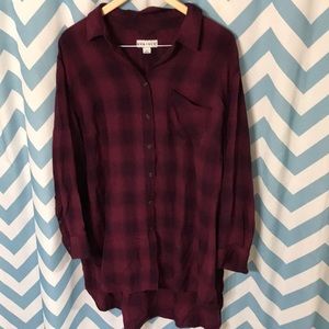 Oversized flannel/tunic